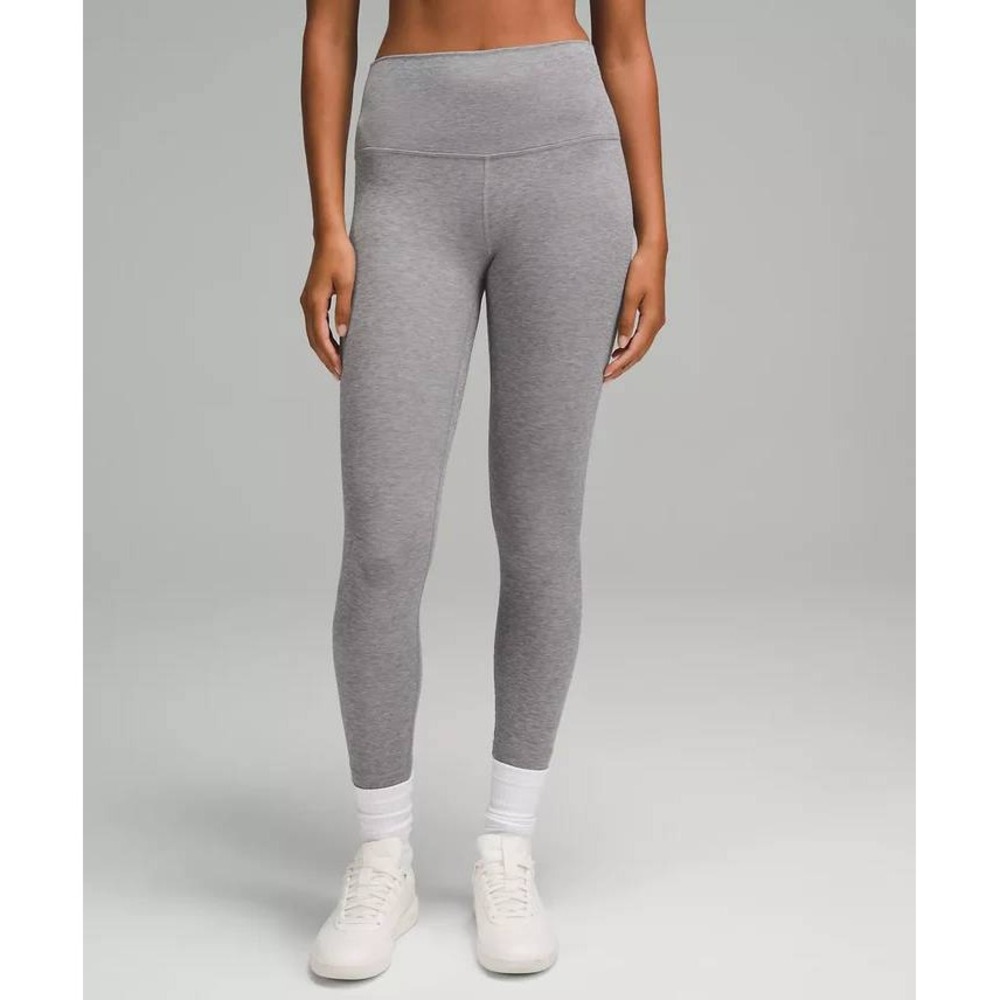 lululemon Women's Heather Gray Align Cotton Blend High-Rise Leggings Size 2